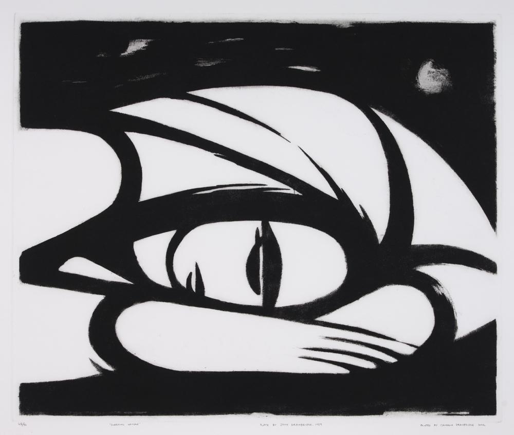 Sleeping Woman by John Drawbridge, 1959. printed 2022