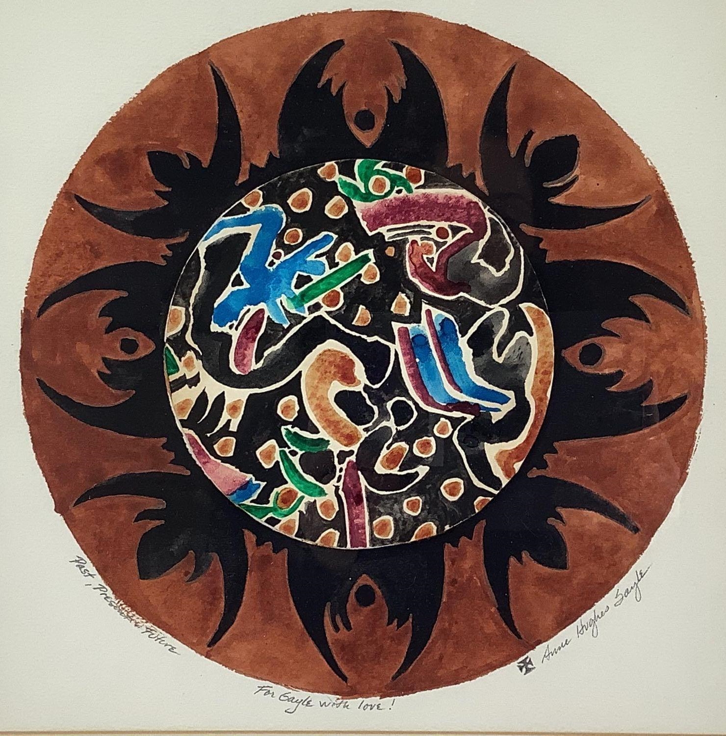 Artwork by Anne Hughes Sayle, Past, Present, and Future, Made of Watercolor