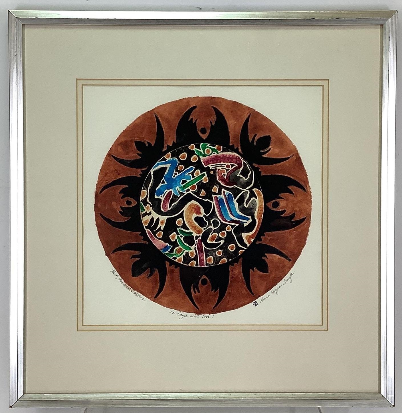 Artwork by Anne Hughes Sayle, Past, Present, and Future, Made of Watercolor