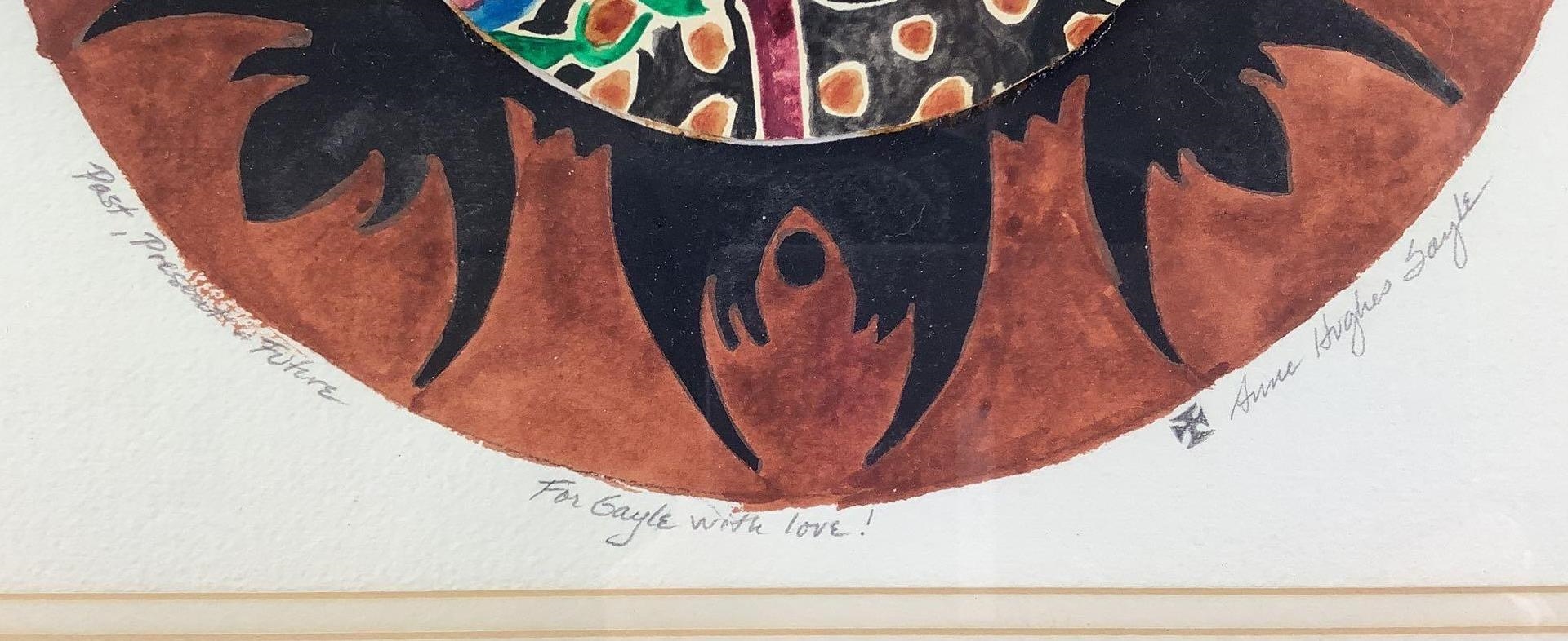 Artwork by Anne Hughes Sayle, Past, Present, and Future, Made of Watercolor