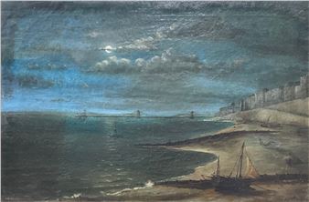 The Pier by Moonlight - M. Ash