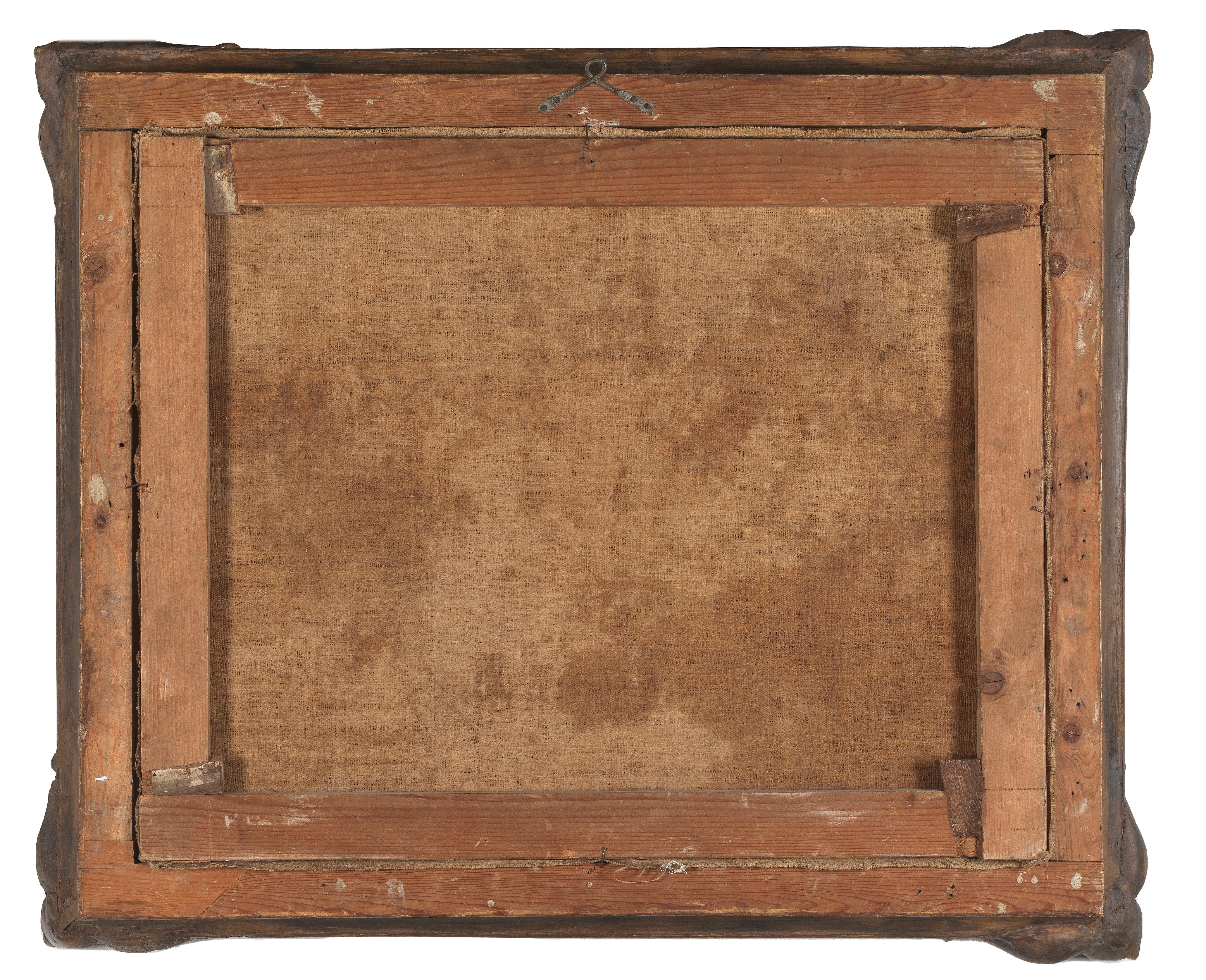 Artwork by Francesco Malagoli, Melons with a bird, grapes, plums, peaches and chestnuts on a silver plate; and A basket of grapes and apricots, Made of oil on canvas