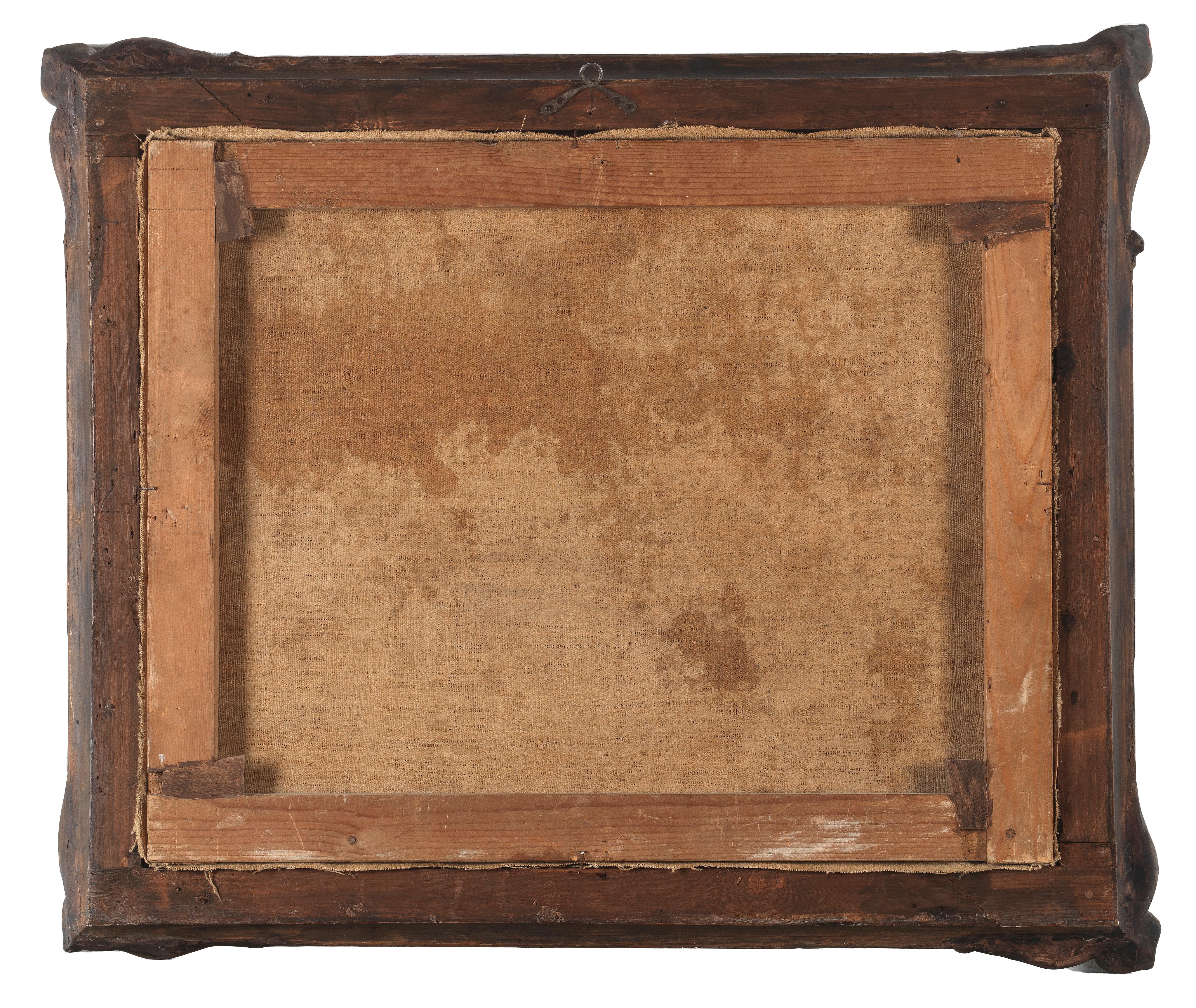 Artwork by Francesco Malagoli, Melons with a bird, grapes, plums, peaches and chestnuts on a silver plate; and A basket of grapes and apricots, Made of oil on canvas