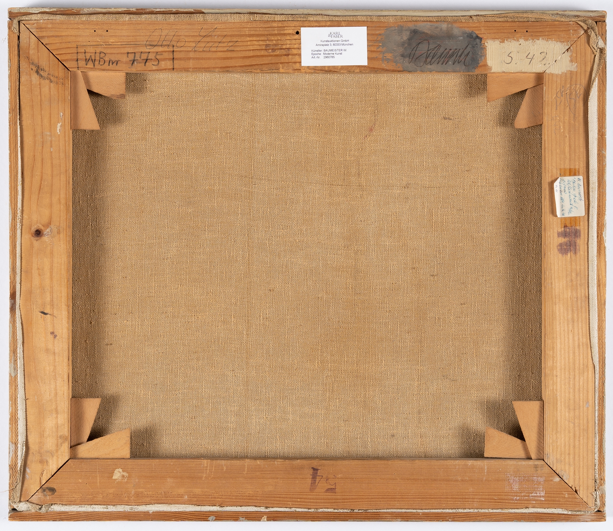 Artwork by Willi Baumeister, African games V, Made of resin on canvas