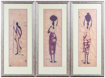 3 x figural studies - Edward Muwayire