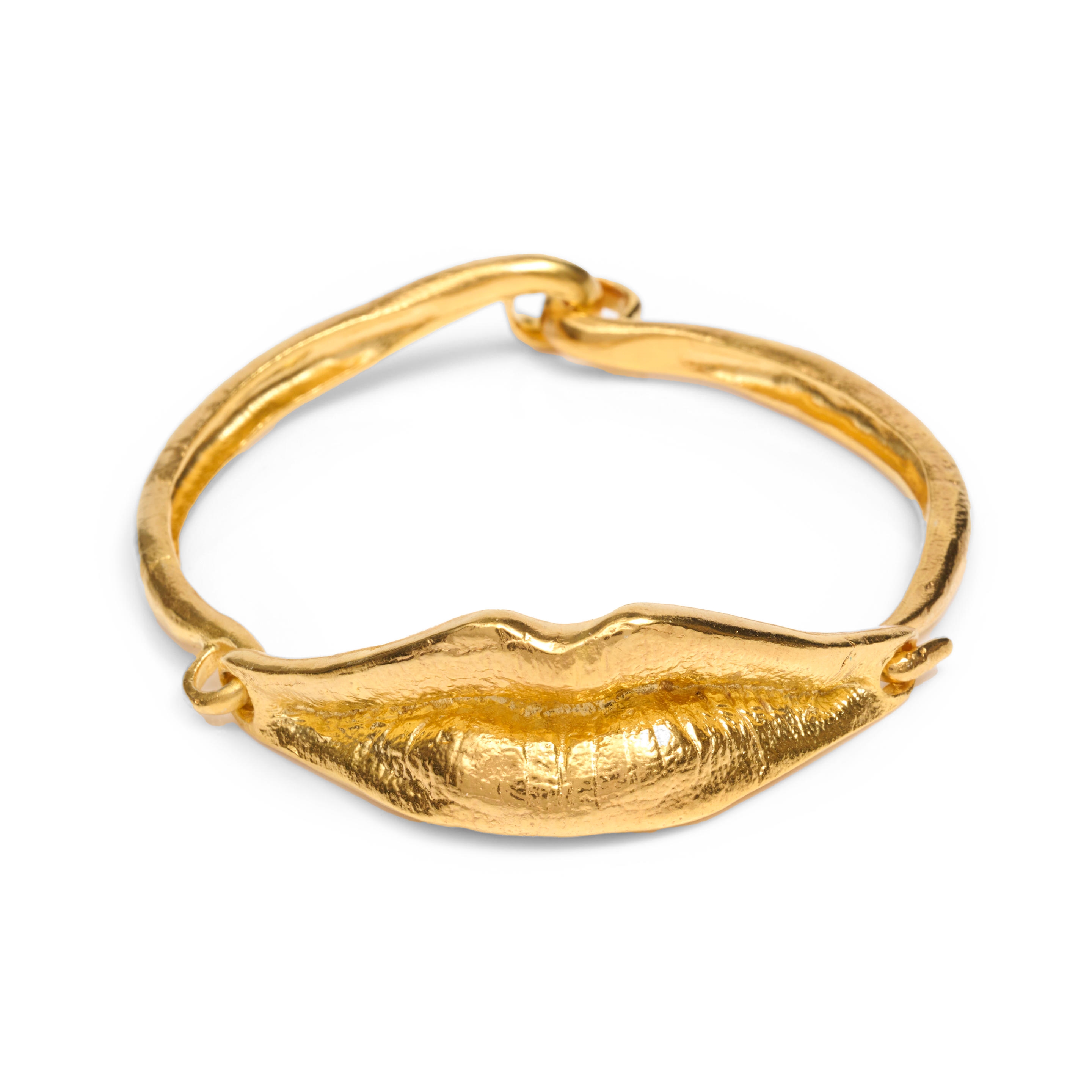 Bracelet Bouche N2 Rouge - Style Rétro Années 90 - Résine - Occasion En Bon état