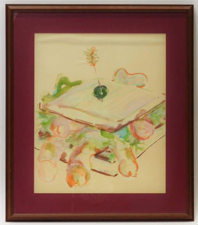 George Febres | Imagism Phallic Sandwich WC Painting (1973) | MutualArt