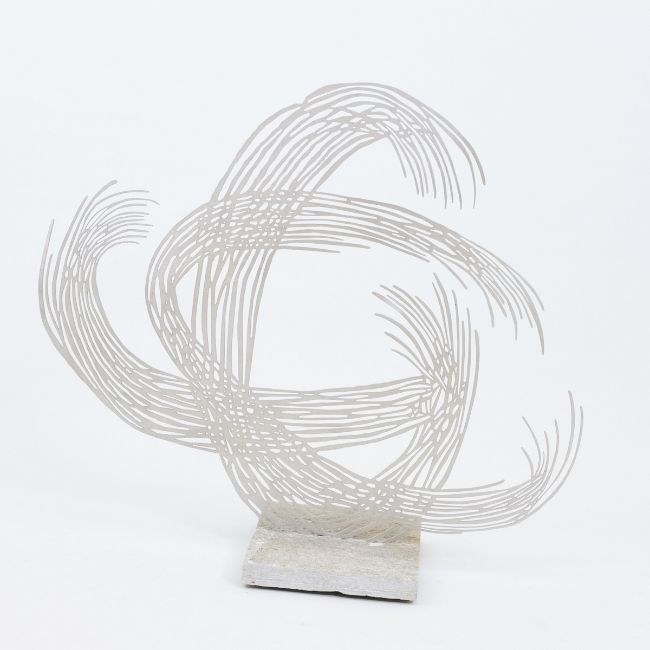 Artwork by Barbara Szüts, Permeable 2, Made of Edelstahl. Granit