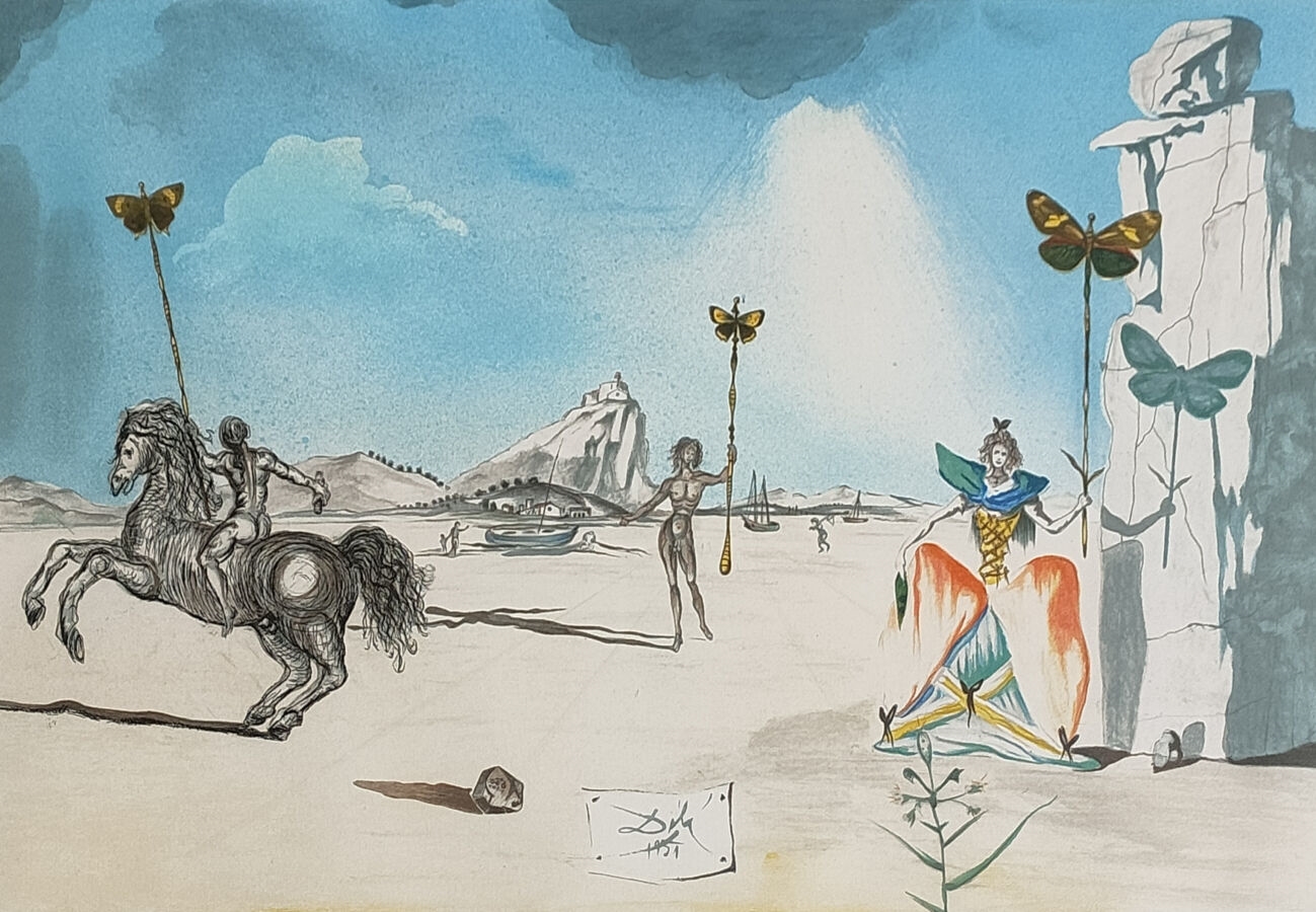 Salvador Dalí | Composition Lithographie signée et justifiée 127/300 en