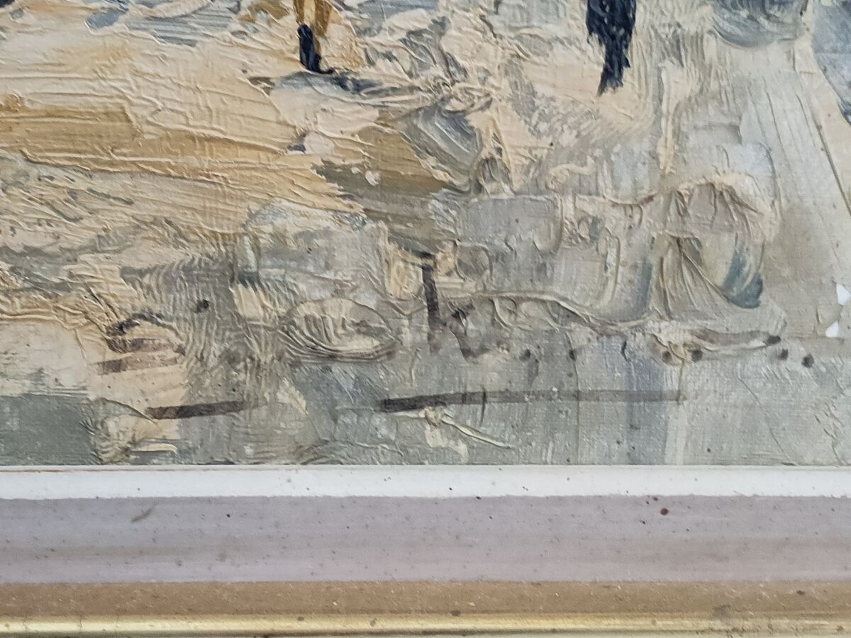 Artwork by Simon Kramer, Paris, la Seine, Made of oil on canvas