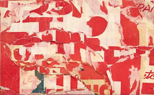 Rue d'Hautpoul (20è) by Jacques Villeglé, 1974