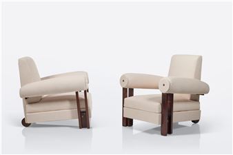 Pair of Club Chairs by André Sornay, 1930