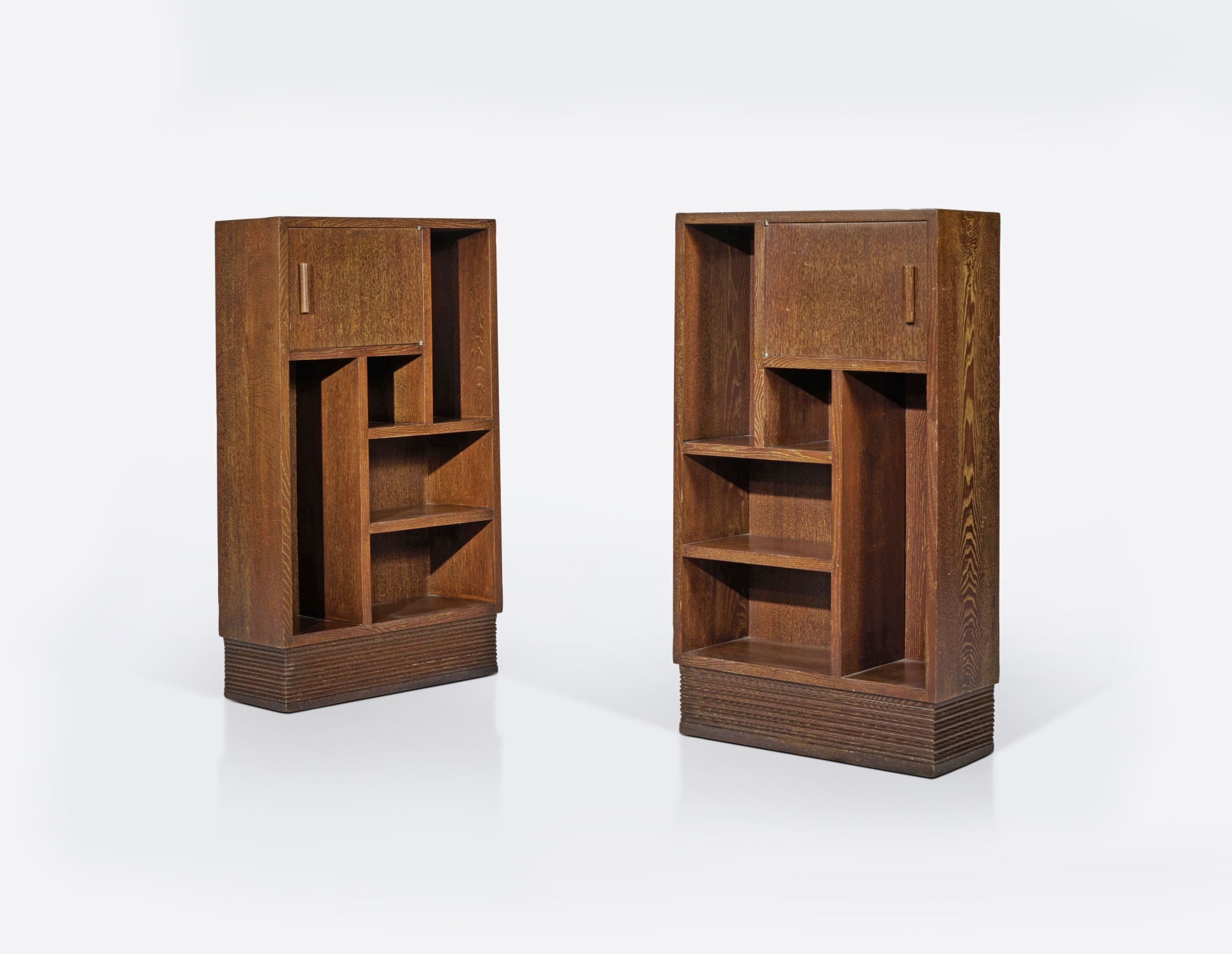 Artwork by Pierre Legrain, Pair of Bookcases, Made of cerused oak