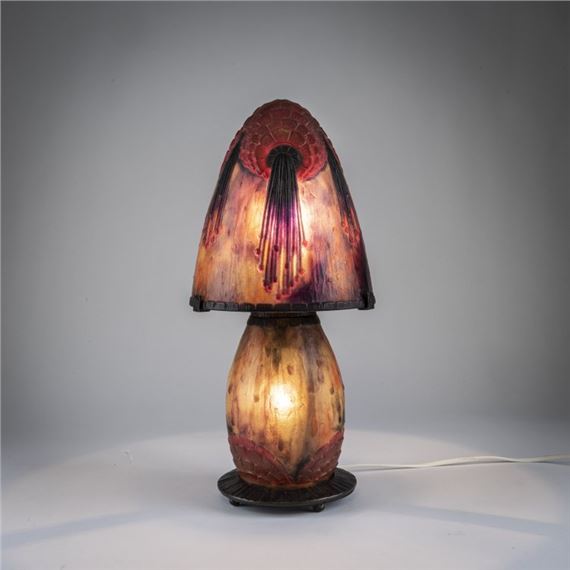 Table light 'Fruits Tropicaux' by Gabriel Argy-Rousseau, 1925