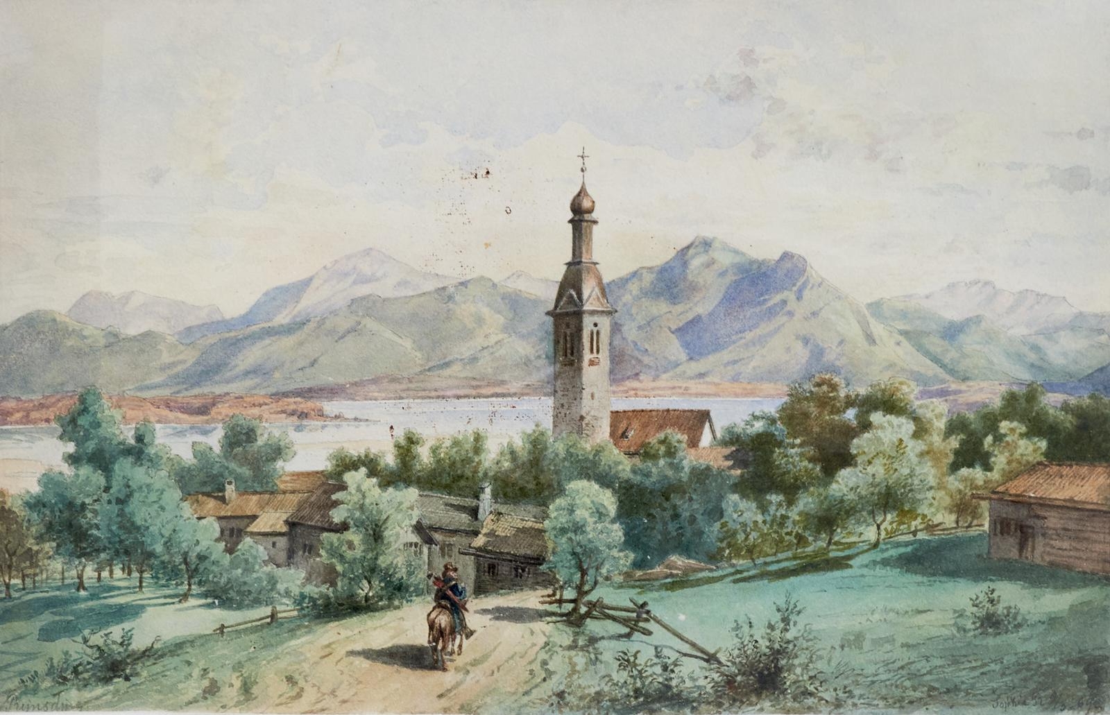 Artwork by Sofie Rechberg, "Rimsding", Made of Graphite, watercolour, pastel on paper