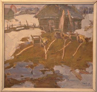 Winter landscape - Victor Belov