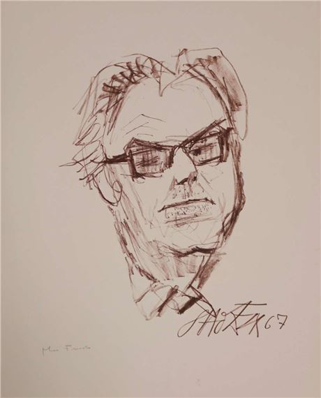 Otto Dix | Bildnis Max Frisch I (1967) | MutualArt