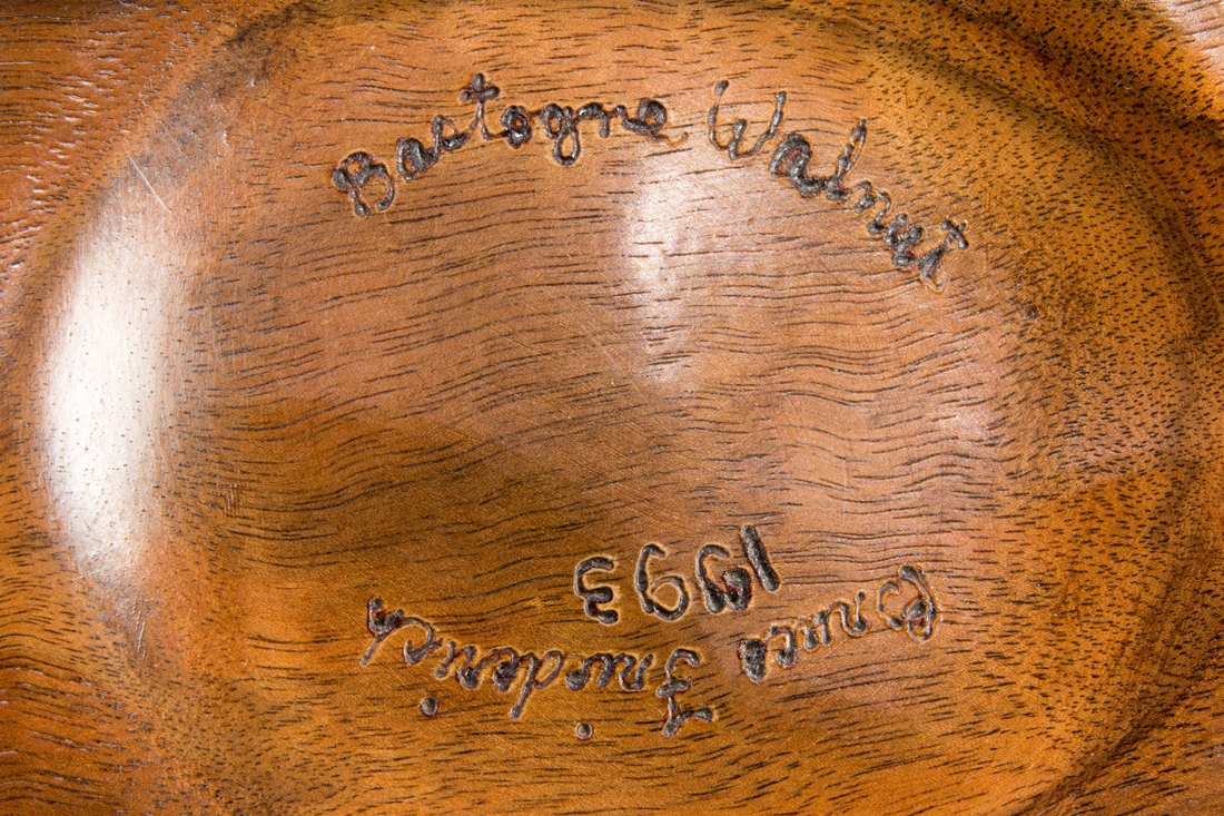 Artwork by Bruce Friederich, Massive Wall Plate, Made of Walnut