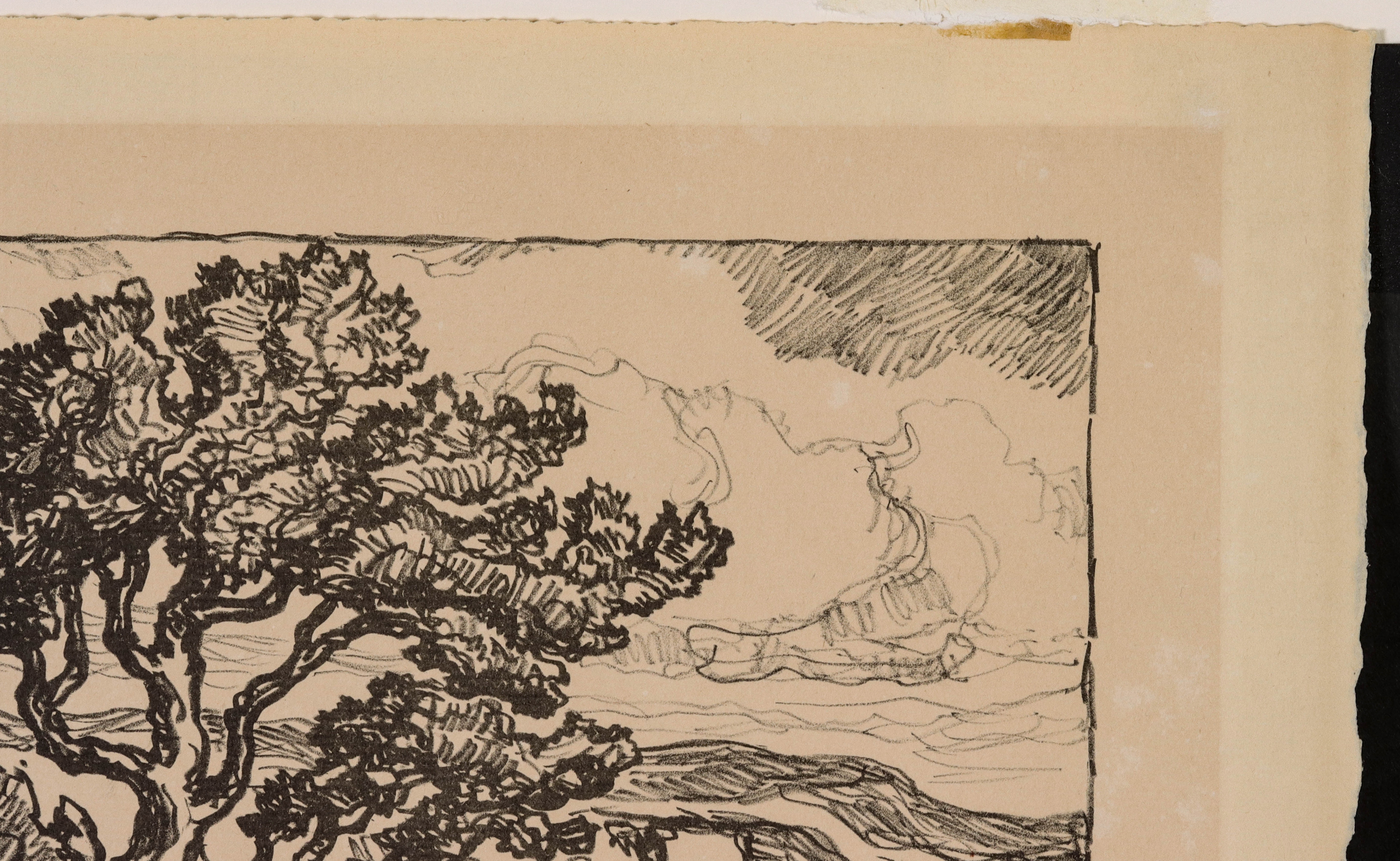 Artwork by Birger Sandzén, A Kansas Creek, Made of lithograph printed on Arches paper