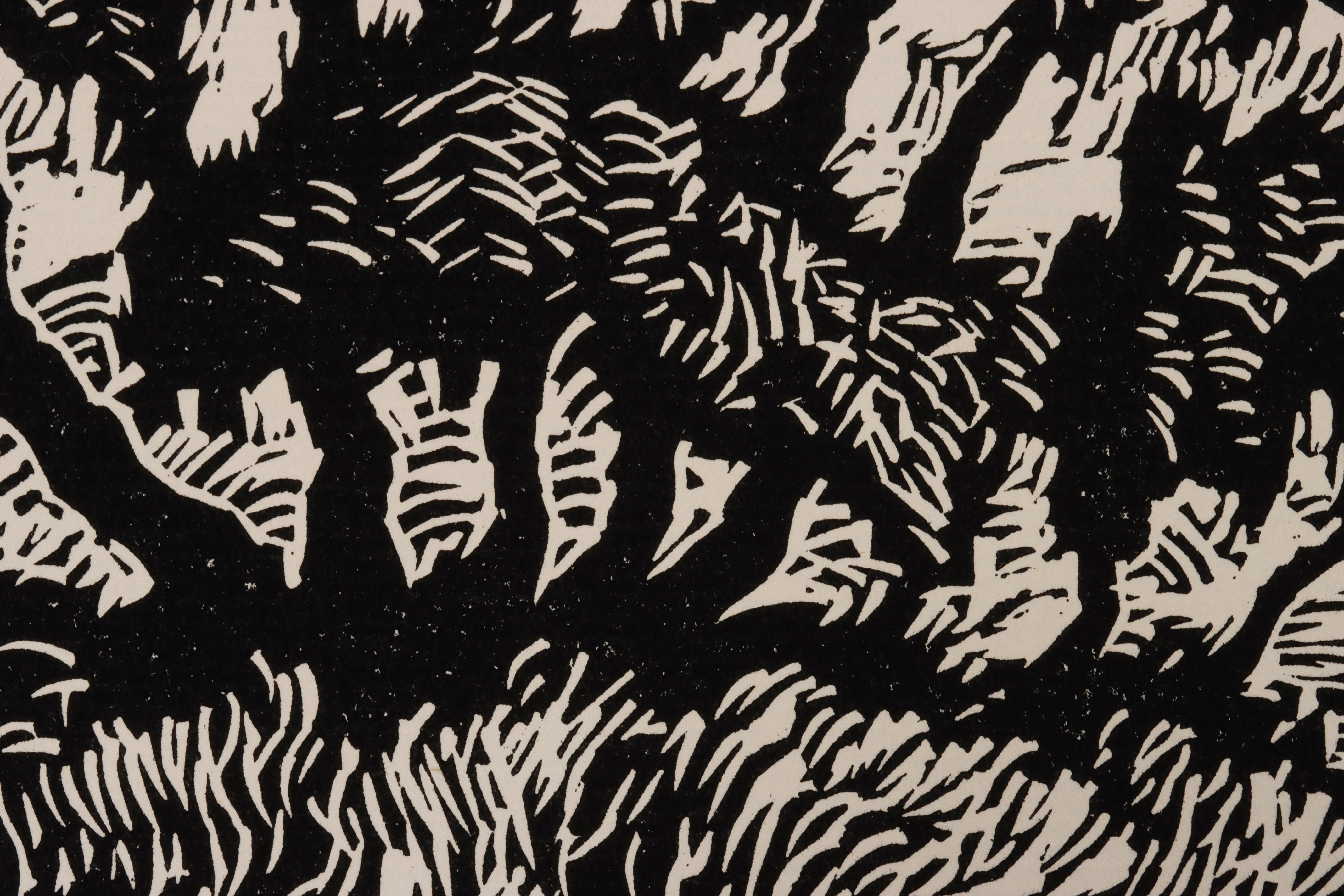 Artwork by Birger Sandzén, Pond with Willows, Made of LINOCUT