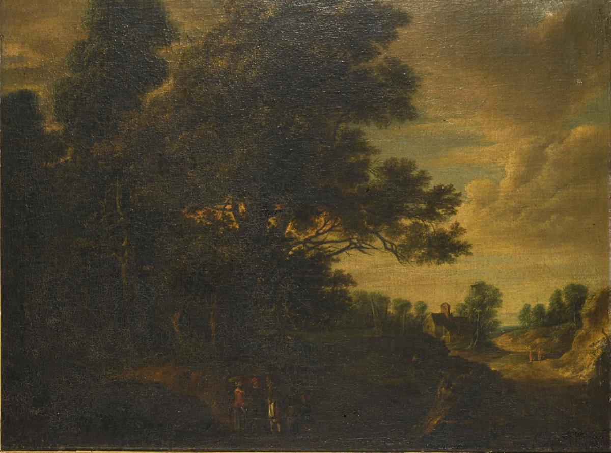 Forest Landscape with Staffage - Lucas van Uden