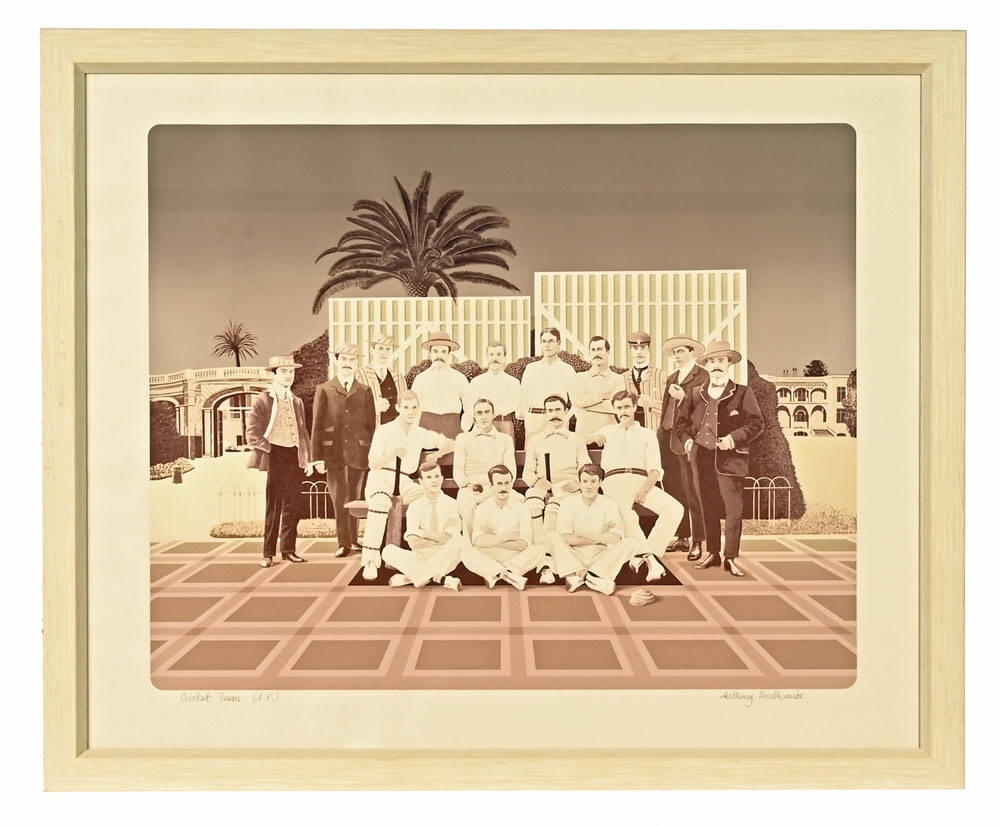 Artwork by Anthony Southcombe, Cricket Team, Made of screen print