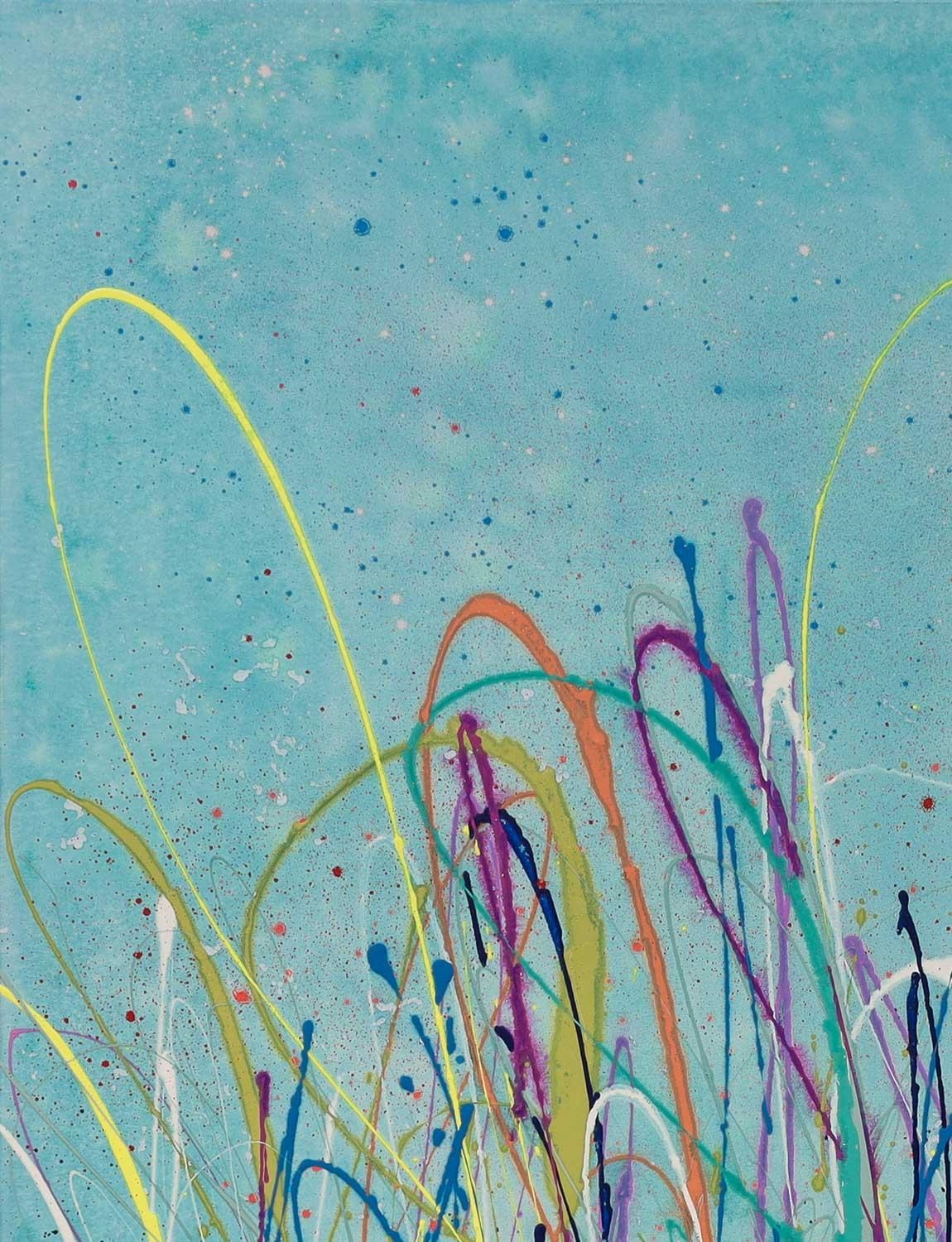 Artwork by Max Milan, Wild Grass, Made of Synthetic polymer paint on canvas