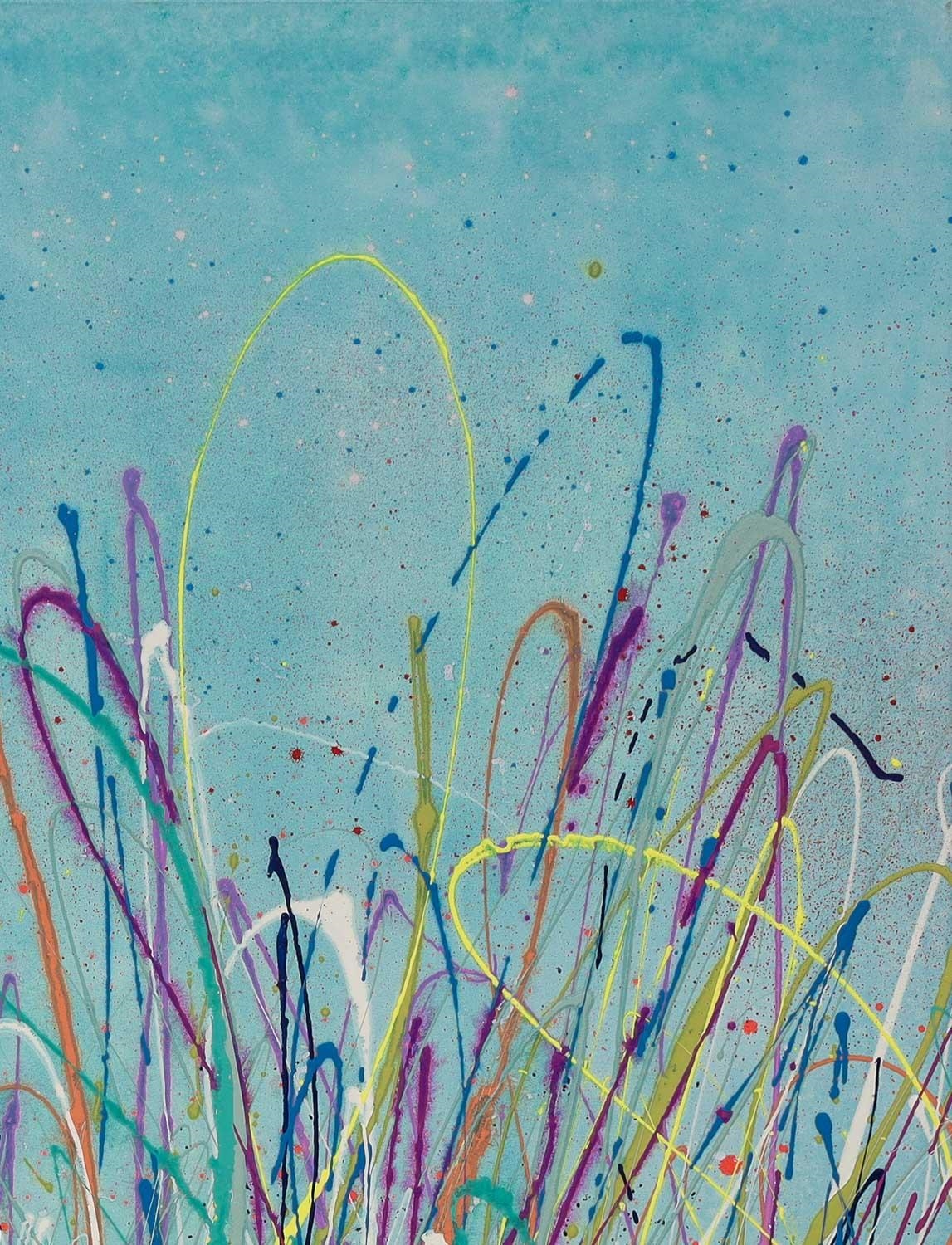Artwork by Max Milan, Wild Grass, Made of Synthetic polymer paint on canvas