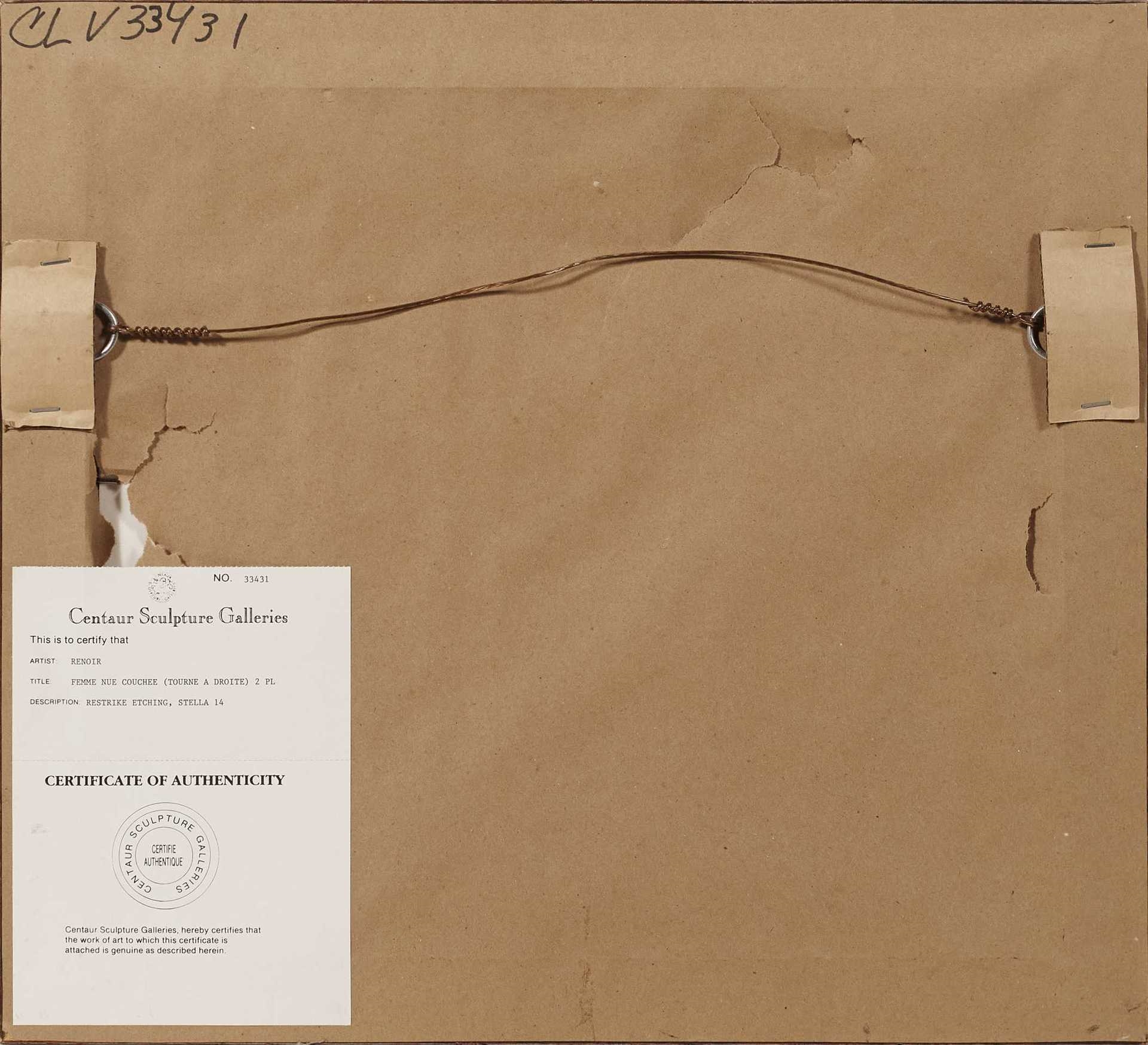 PierreAuguste Renoir Femme nue couchée MutualArt