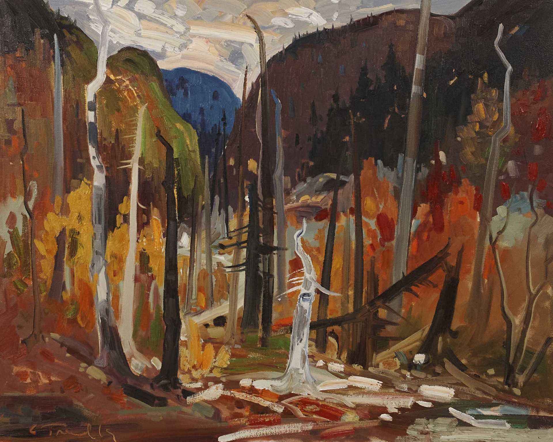 Artwork by Louis Tremblay, Octobre les Grands Jardins, Made of Oil on canvas