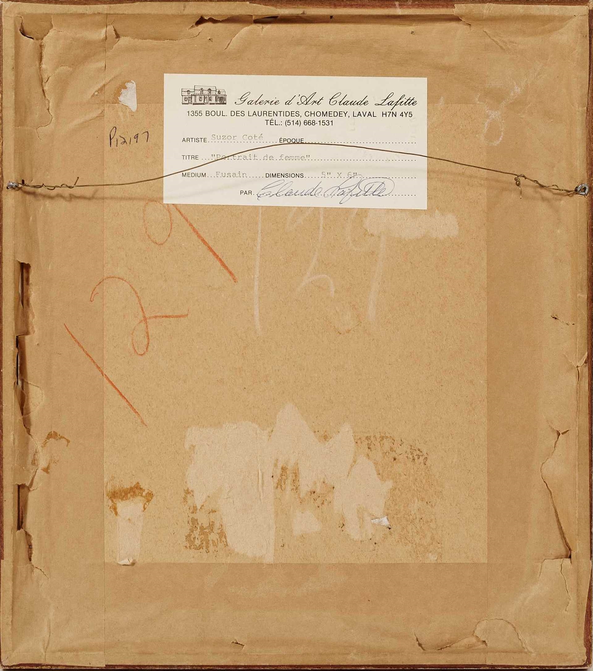 MarcAurèle de Foy SuzorCôté Portrait de femme MutualArt