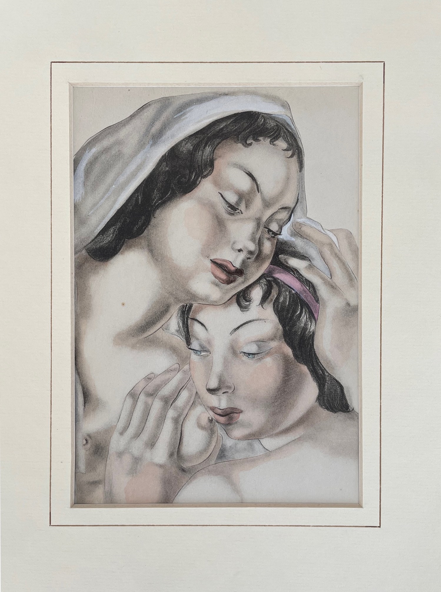 Suzanne Ballivet | Love Scene (1950s) | MutualArt