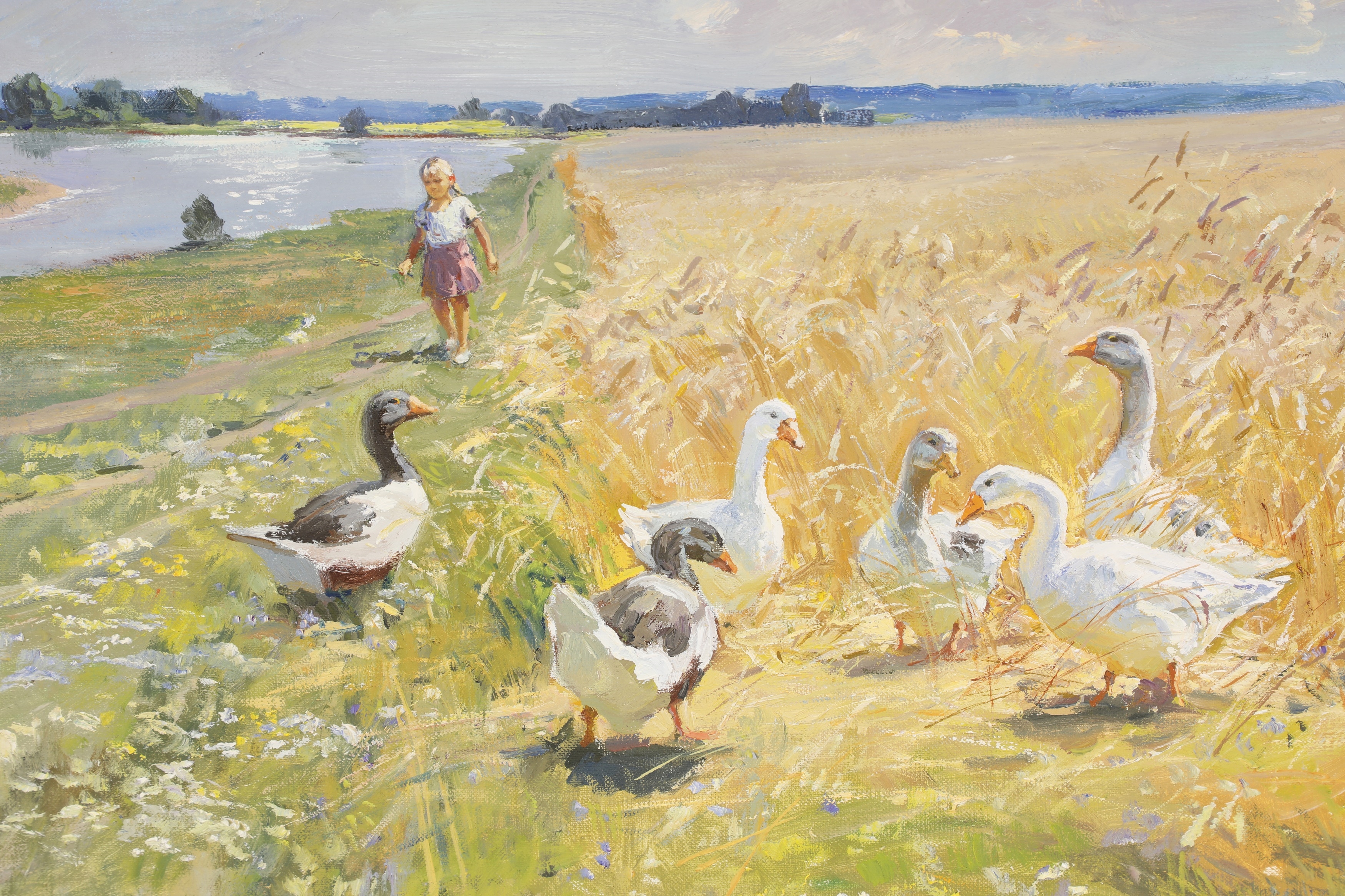 Artwork by Vitaly Baranenko, Time to go home, Made of oil on canvas