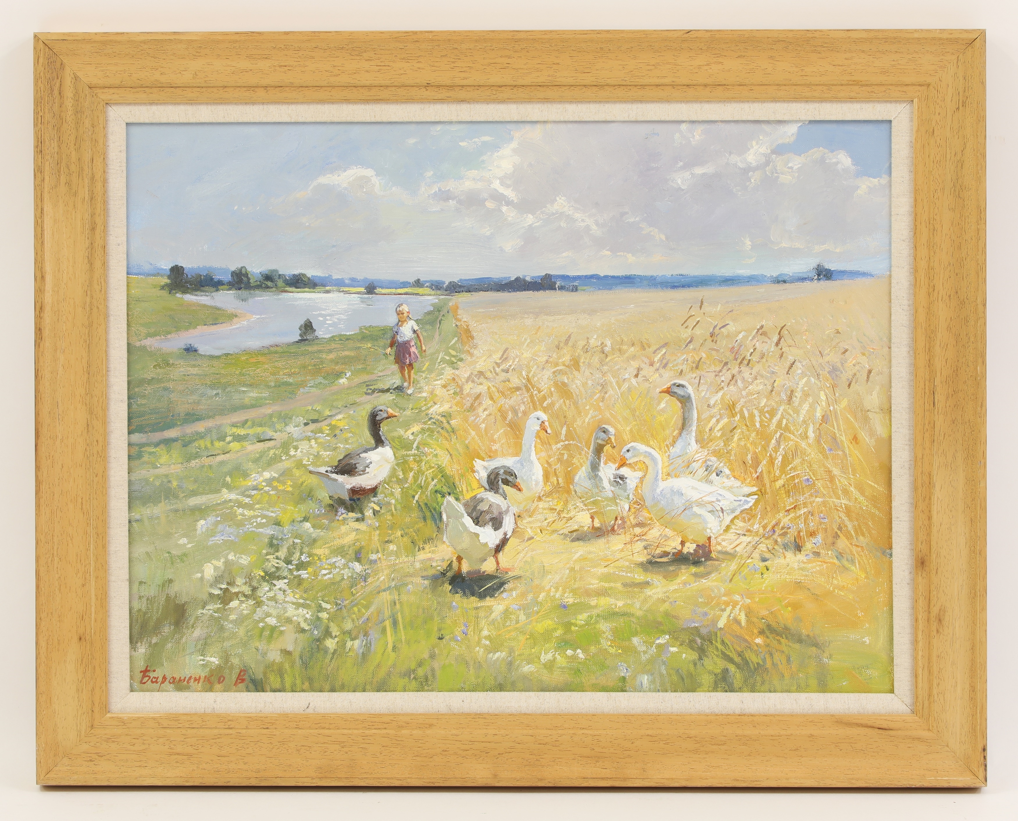 Artwork by Vitaly Baranenko, Time to go home, Made of oil on canvas