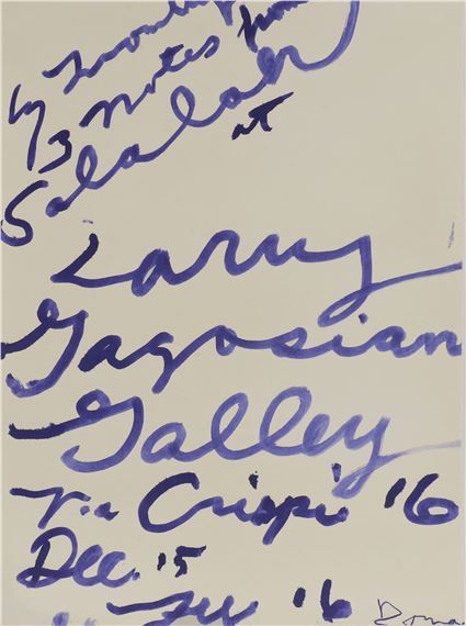 Cy Twombly | Three Notes From Salalah (1928) | MutualArt