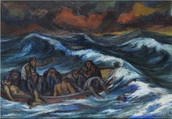 DIPINTO NAUFRAGIO DI SARO MIRABELLA - Saro Mirabella