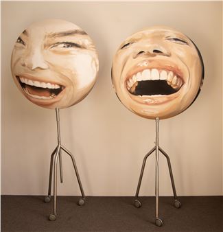 2 sculptures Sun Chariots - Thomas Huyghe