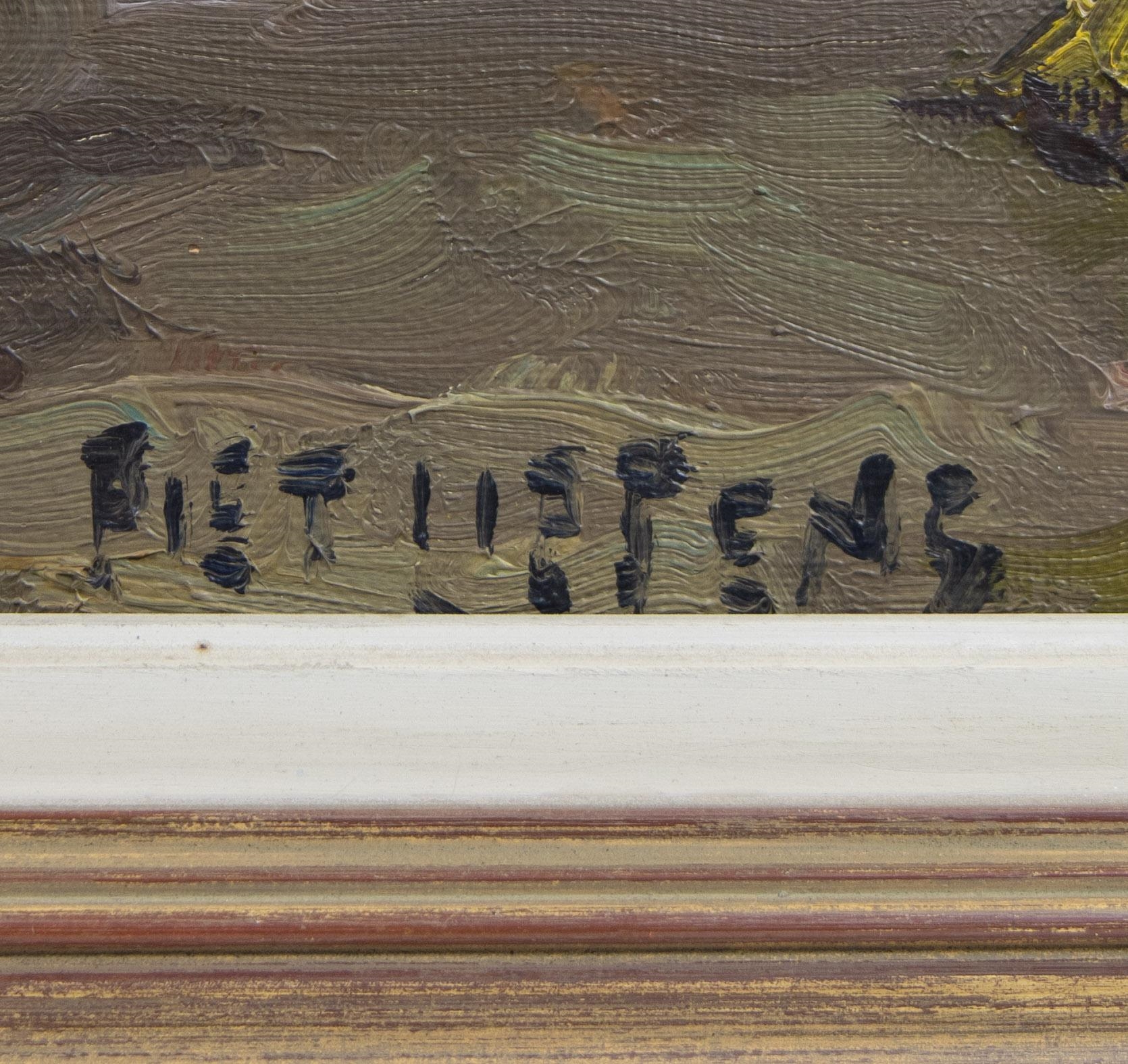 Artwork by Piet Lippens, Ghent city view, Made of Oil on canvas