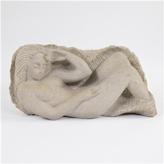 Lying nude - Raf Mailleux