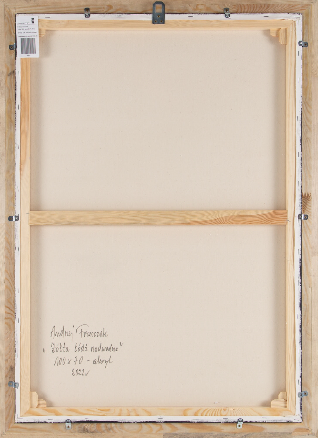 Artwork by Andrzej Fronczak, Yellow water boat, Made of acrylic/canvas