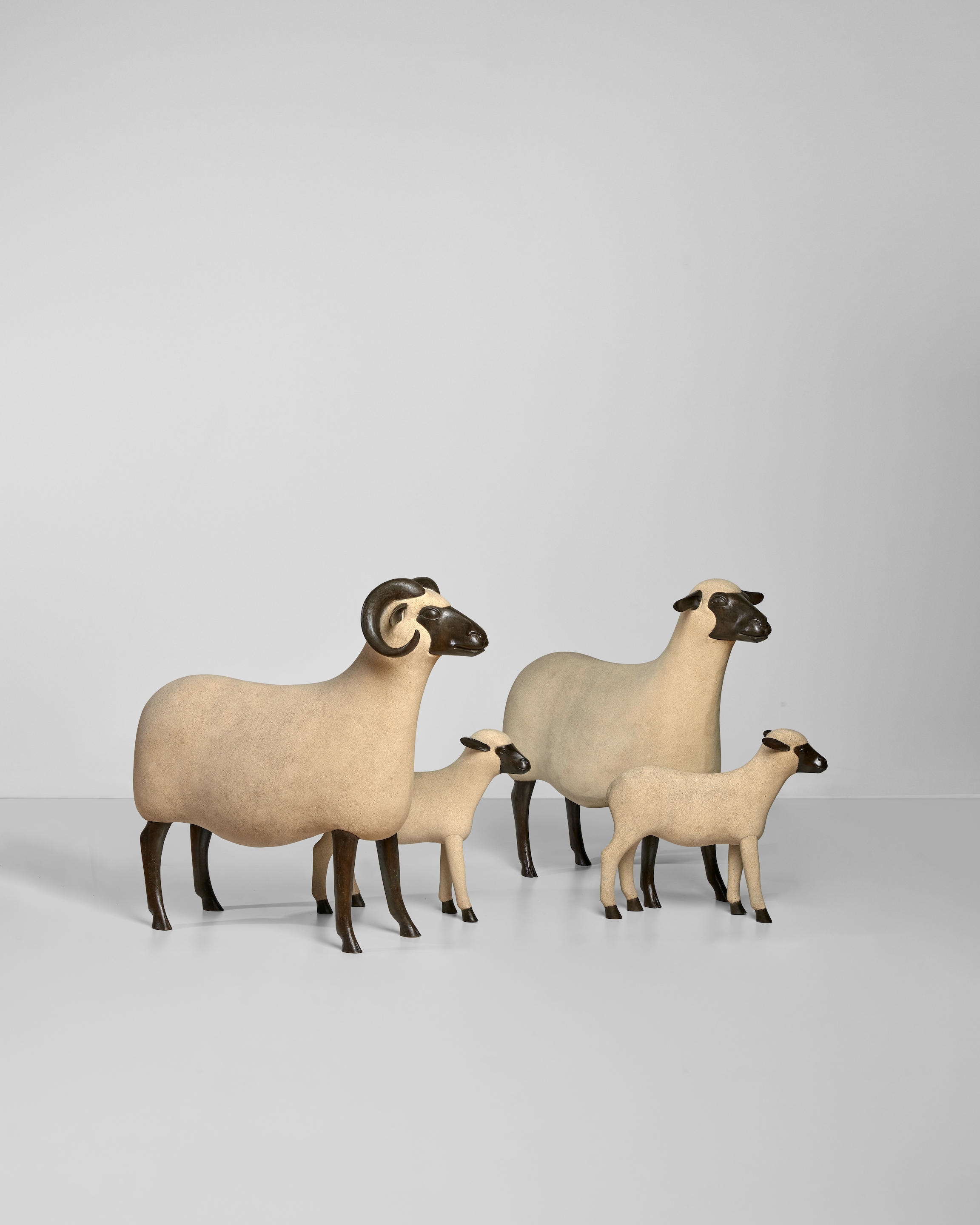 Sculpture bronze chèvre mouton art deco design 1950 lalanne