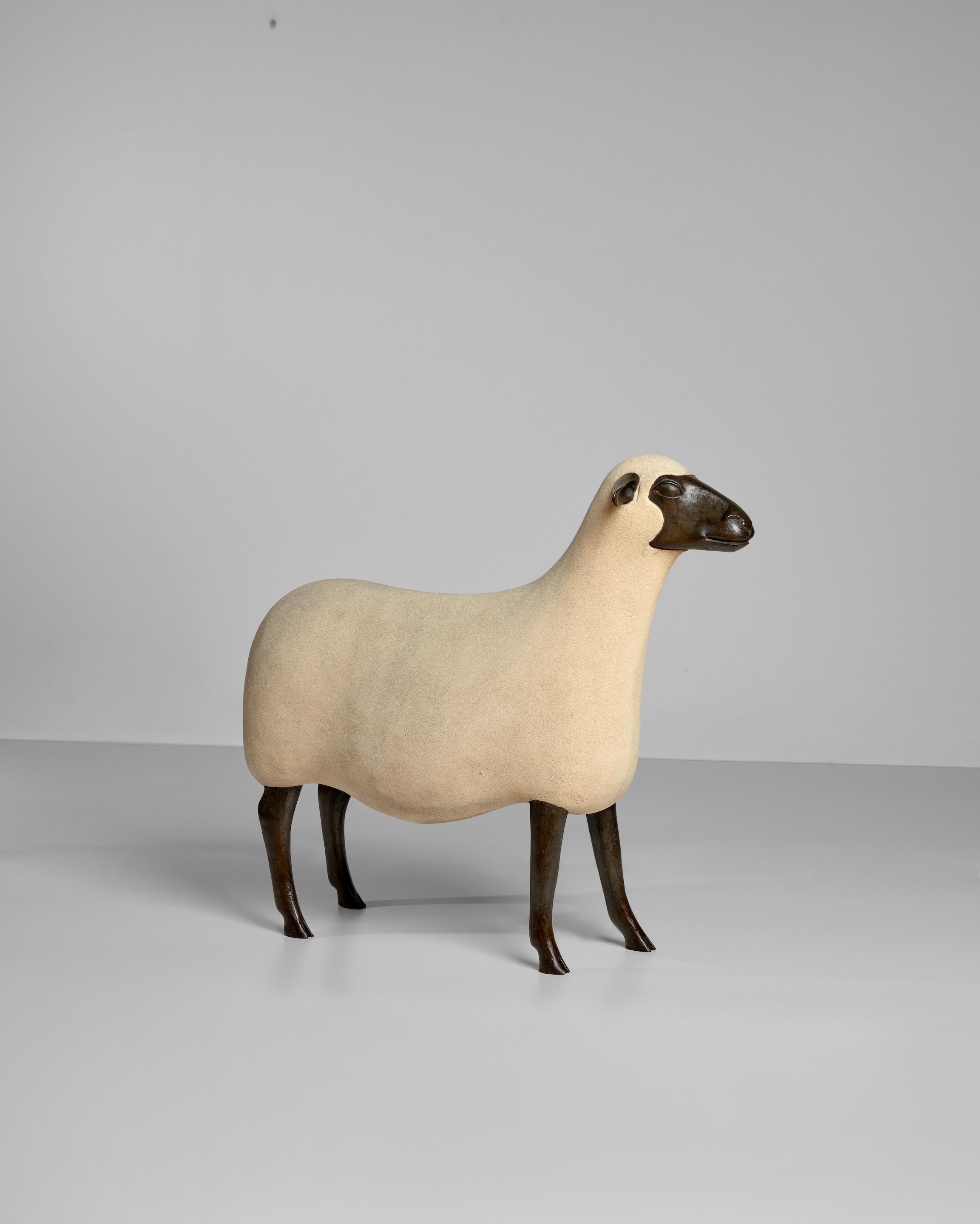 Sculpture Bronze Chèvre/Mouton - Style Art Déco 1950 - Inspiré Lalanne