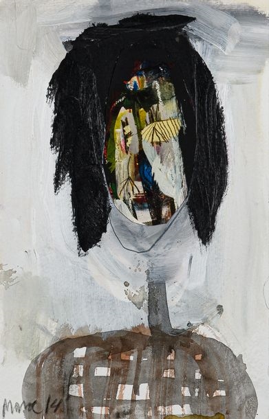 Artwork by Melissa Monroe, Untitled, Made of Mixed media and collage on paper