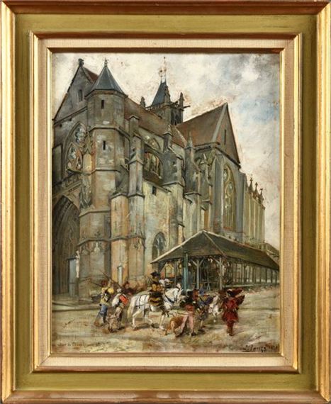 l-on-louis-antoine-tanzi-return-of-horsemen-in-front-of-the-church-at