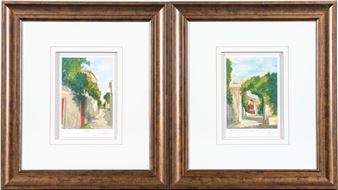 Italian Villa Street Scene - Ethan Harper