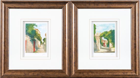 Italian Villa Street Scene by Ethan Harper