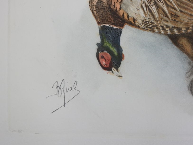 Boris Riab | Setter with pheasant | MutualArt