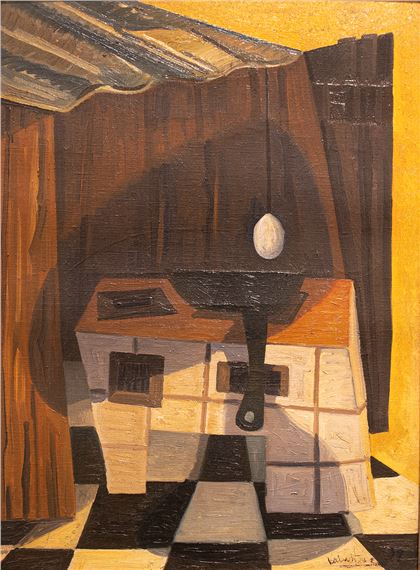 "Interior cubista" by Alejandro Vainstein, 1959