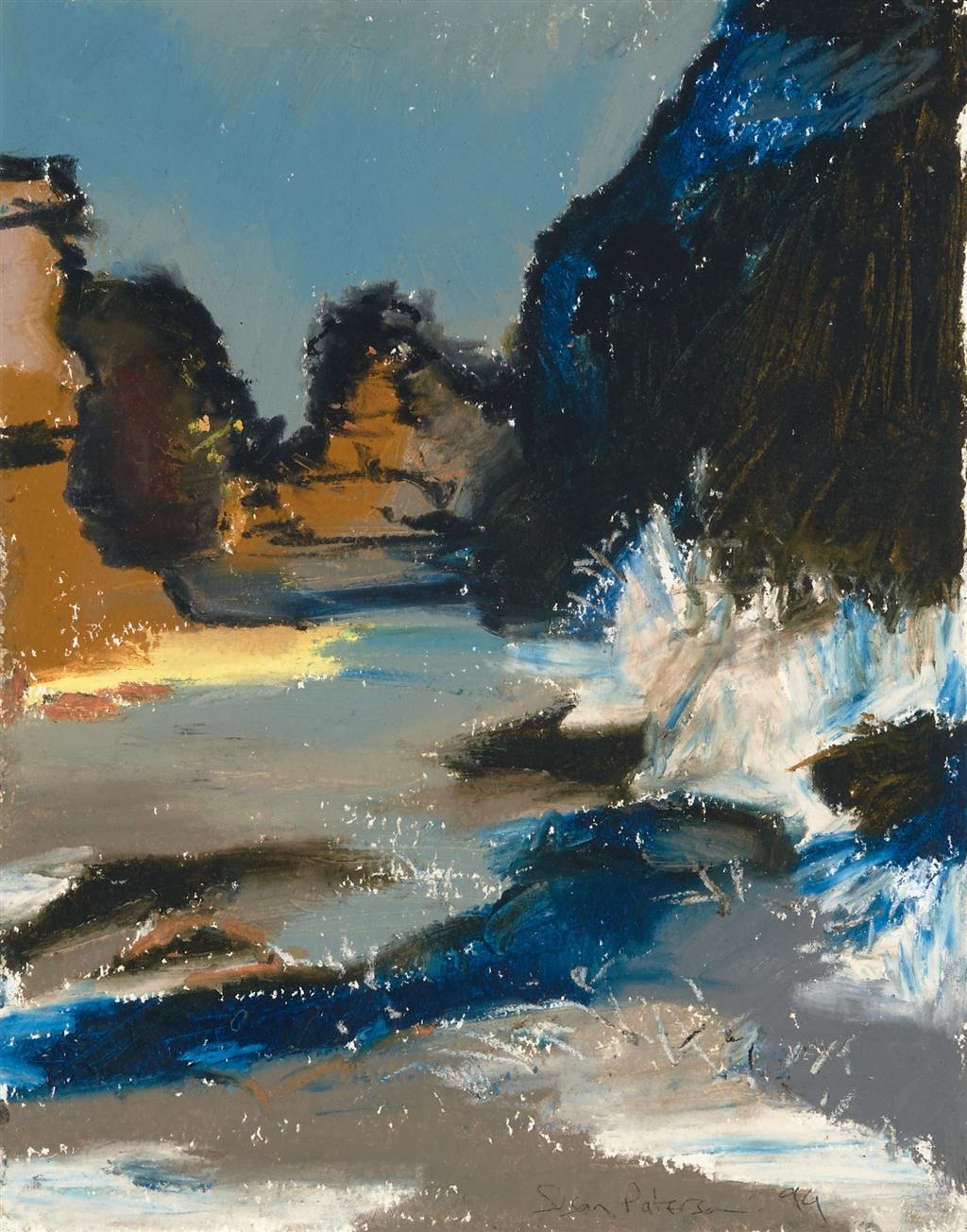 Artwork by Susan Paterson, Algarve, Made of oil stick on paper