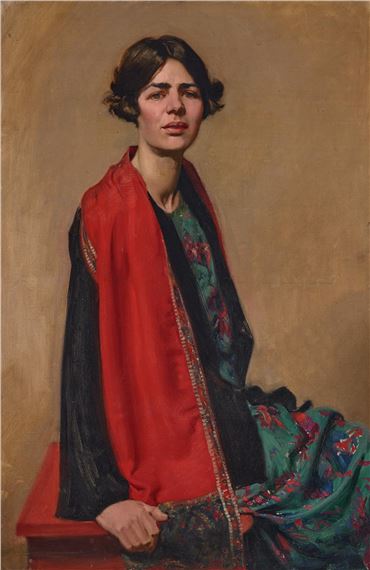 The Red Scarf by Jean Parker Sutherland
